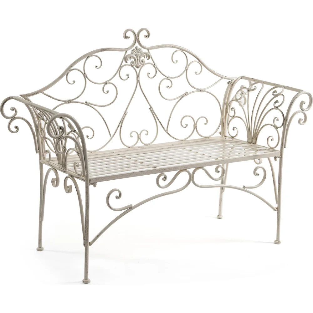 Скамья Tetchair Secret de Maison BEAUJOLAIS (mod. PL08-8574) металл, 136x46x96см, белый антик (antique white) 11880