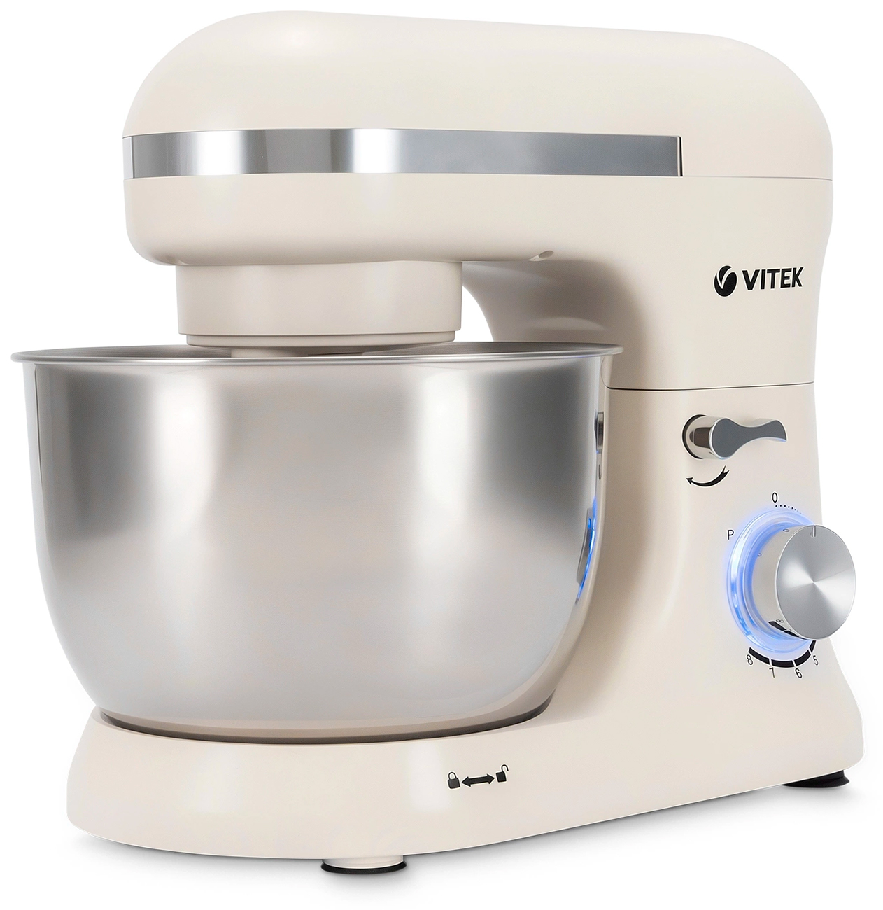 Миксер планетарный Vitek VT-PM0110, 1500 Вт, кремовый