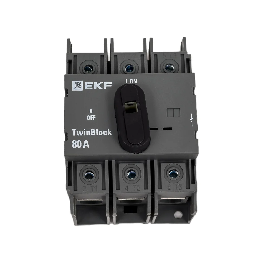 Рубильник для прямой установки EKF TwinBlock PROxima tb-80-3p-f