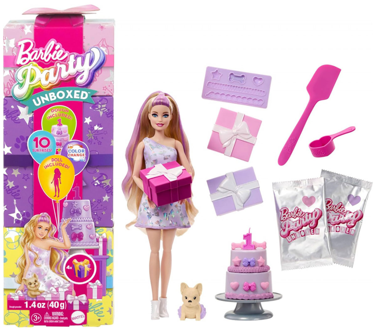 Кукла Barbie Party Unboxed Reveal (JFG70)