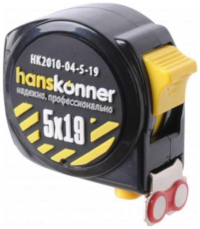 Рулетка  Hanskonner HK2010-04-5-19 5x19, СУПЕРКОМПАКТ