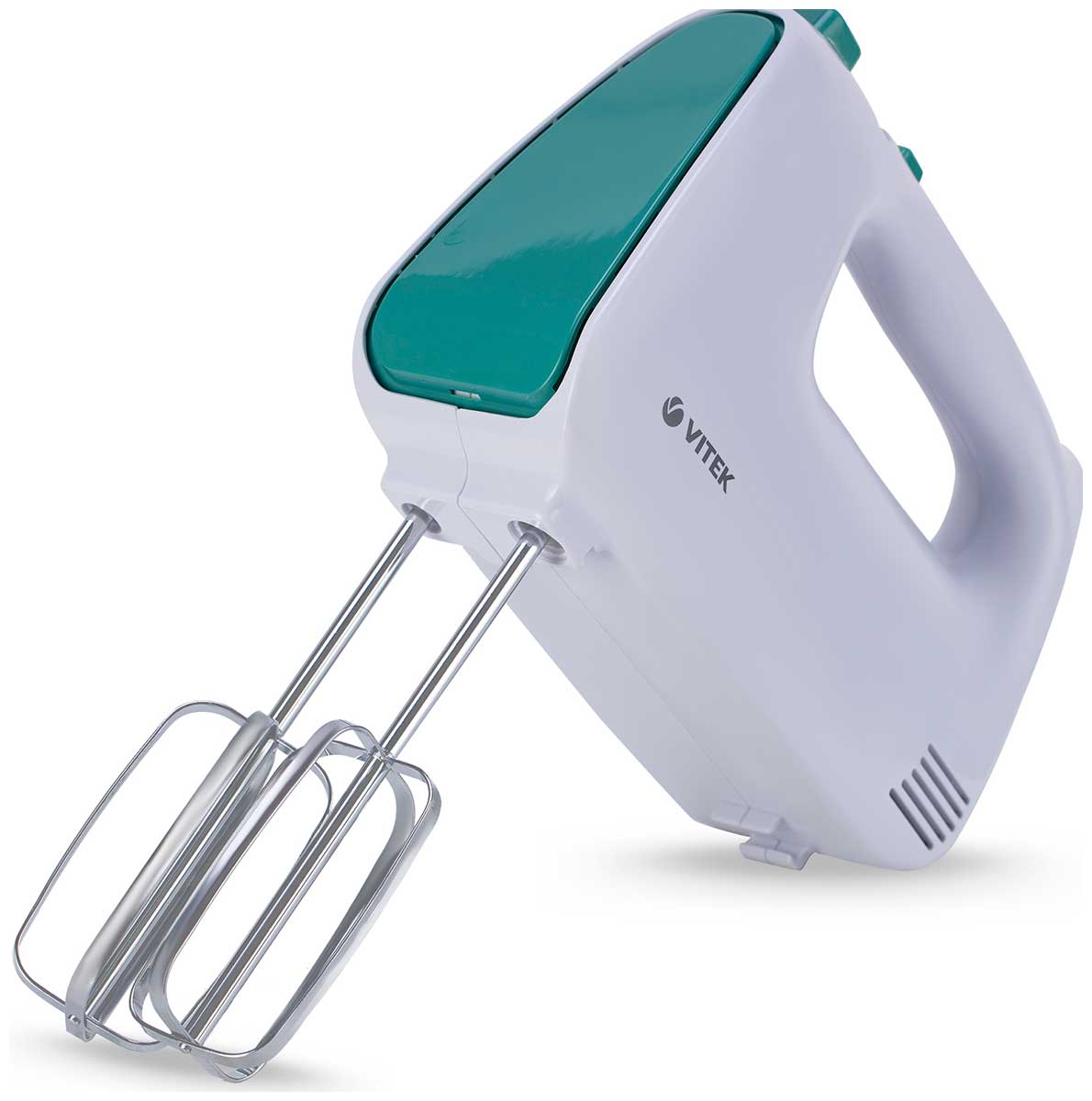 Миксер ручной Vitek VT-1490, 600 Вт, белый/зеленый