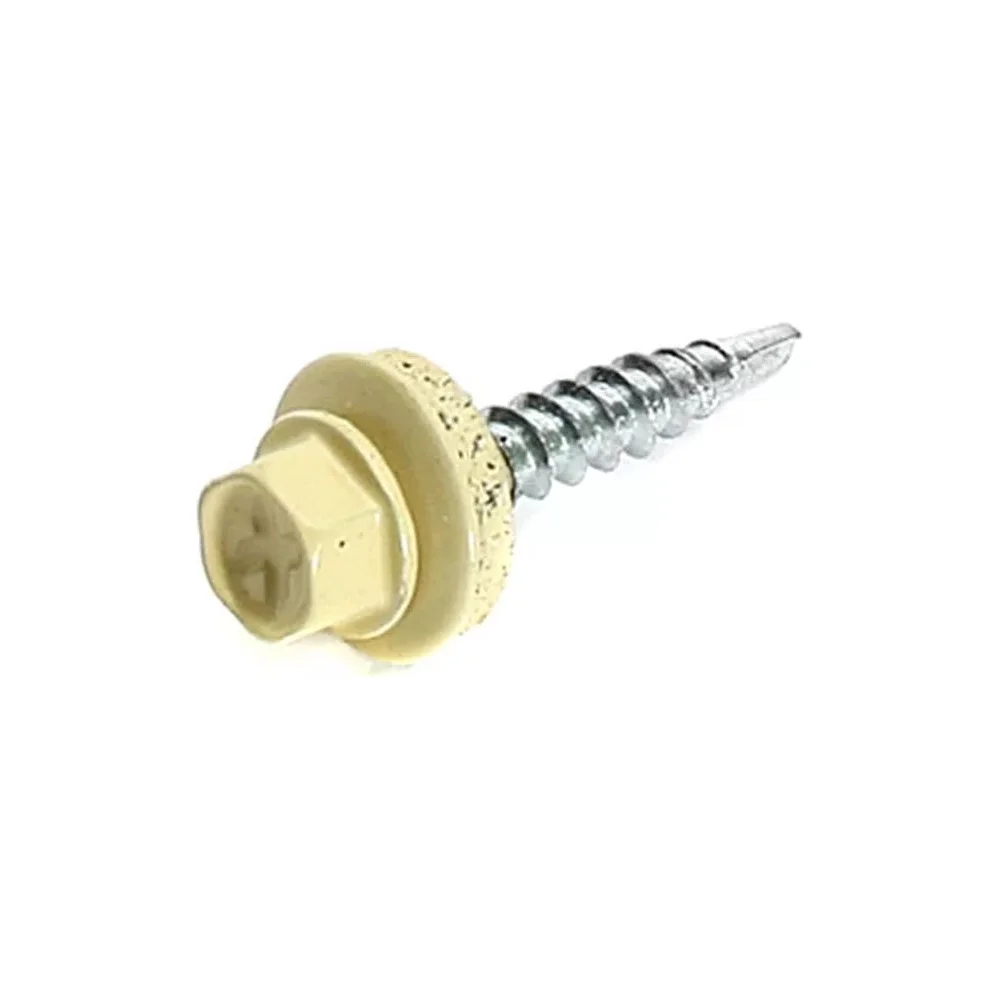 Кровельный саморез Bohrer ПРОМ 4,8x29 RAL1014 слоновая кость 4500 шт. SKRAL-4,8х29 RAL1014
