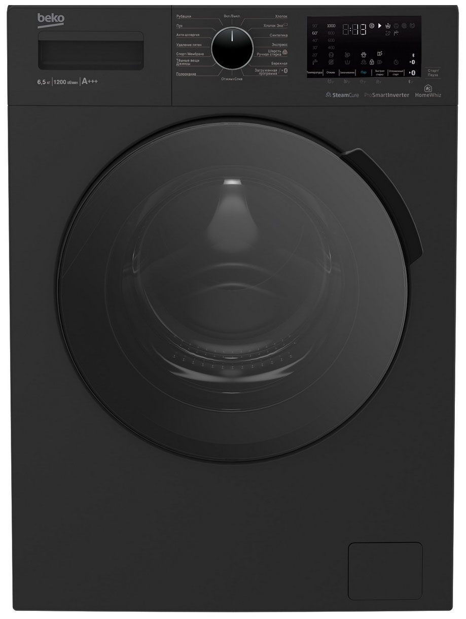 Стиральная машина Beko WSPE6H616A, загрузка 6,5 кг, отжим 1200 об/мин