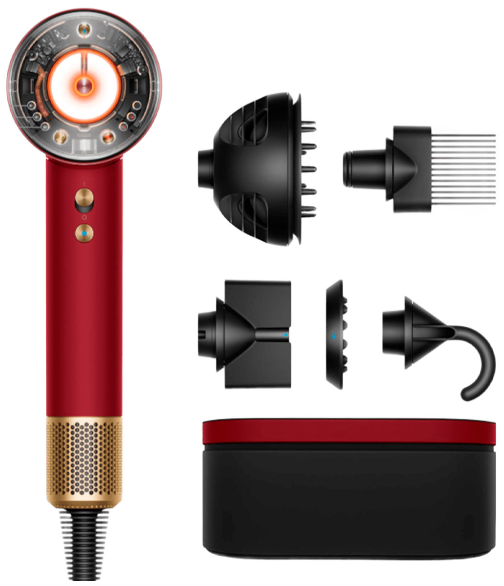 Фен Dyson Nural HD16 Red Velvet Gold