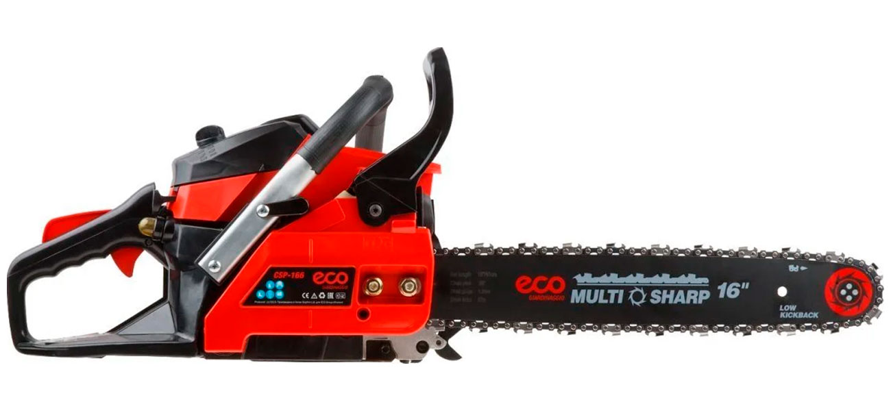 Бензопила  Eco CSP-166 шина 40 см 16) 3/8 LP 1.3 мм 57 зв.