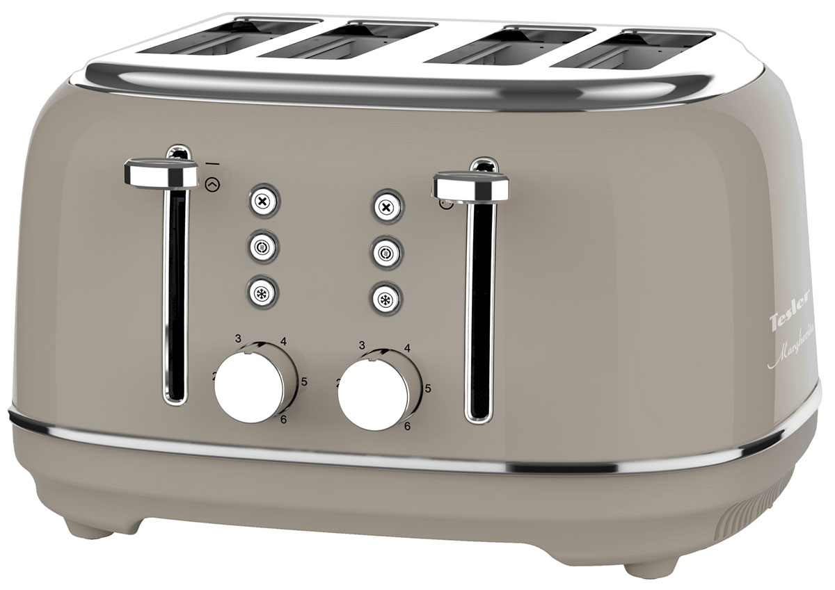 Тостер Tesler TT-455 SAND GREY