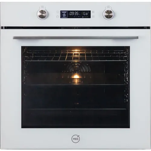 Духовой шкаф электрический MBS DE-654WH, 80л, дверца с 3 стеклами, белый