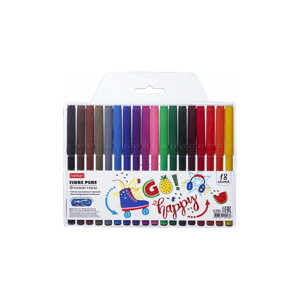 Фломастеры Hatber COLOR TOUR 69863