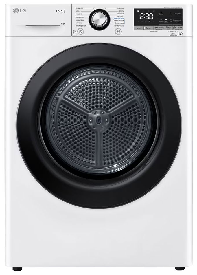 Сушильная машина с тепловым насосом LG DC90V3V6W