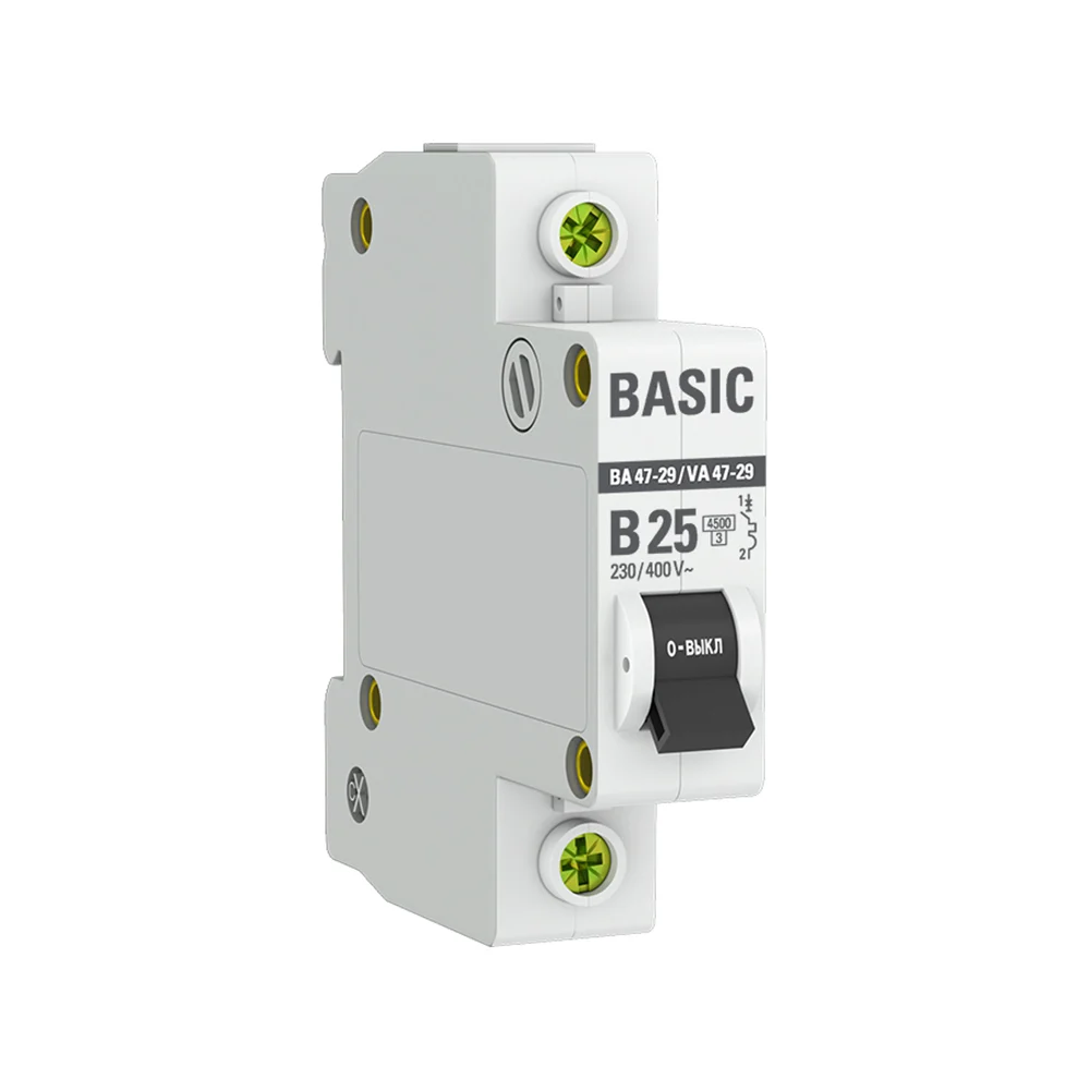 Автоматический выключатель EKF ВА 47-29 Basic mcb4729-1-25-B