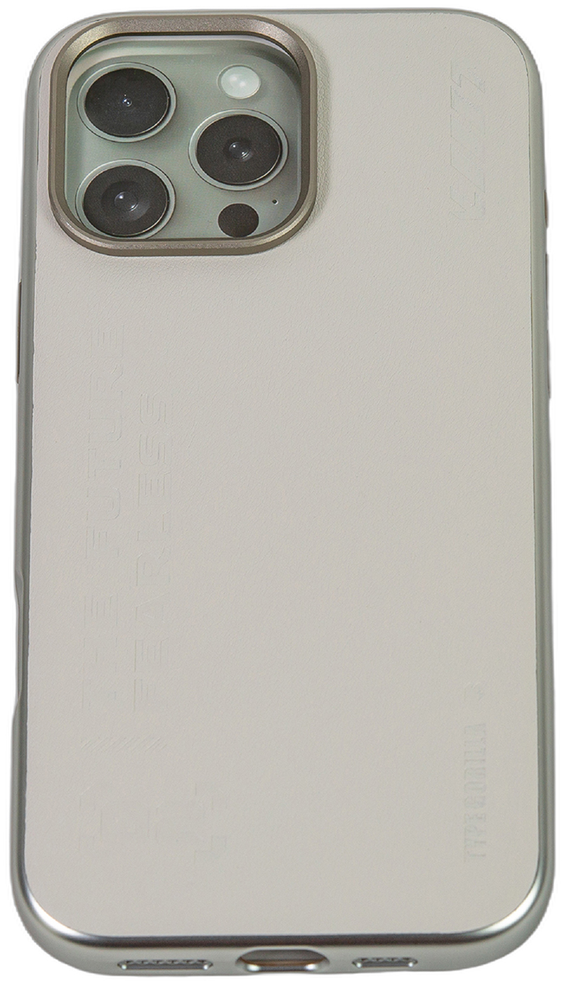 Чехол с магнитным покрытием Type Gorilla Premium Magnetic iPhone16 pro Max, White Leather (BL-T52-iP16PM-LTR-WH)