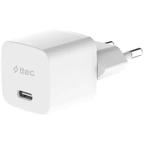Сетевое зарядное устройство TTEC SmartCharger, USB-C, 8-pin Lightning, 30Вт, 3A, белый [2scg30lb]