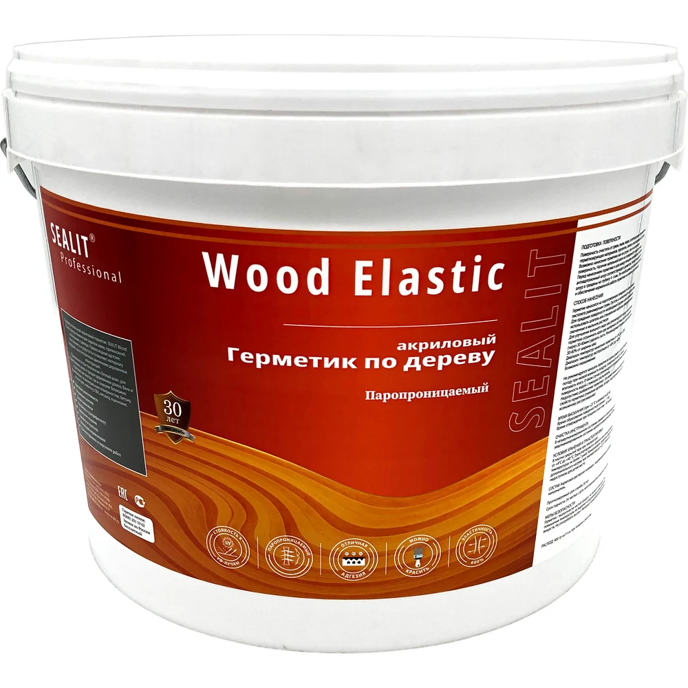 Акриловый герметик для дерева Sealit Wood Elastic 136125