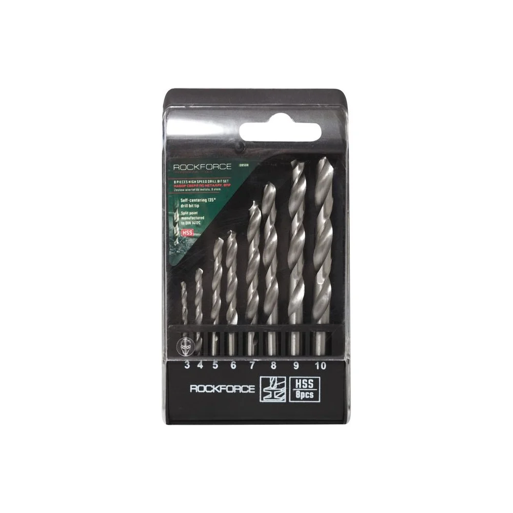 Набор сверл по металлу Rockforce RF-DBS08(29132)