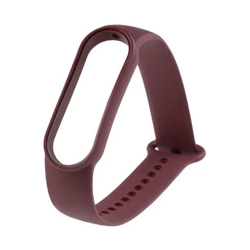 Ремешок ZIBELINO XIMB5-BRD для Xiaomi Mi Band 5/6, бордовый [zbs-ximb5-brd]