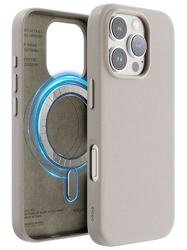 Чехол для мобильного телефона Type Gorilla Premium, Magnetic, iPhone16 pro, Grey, Leather (BL-T52-iP16P-LTR-GR)