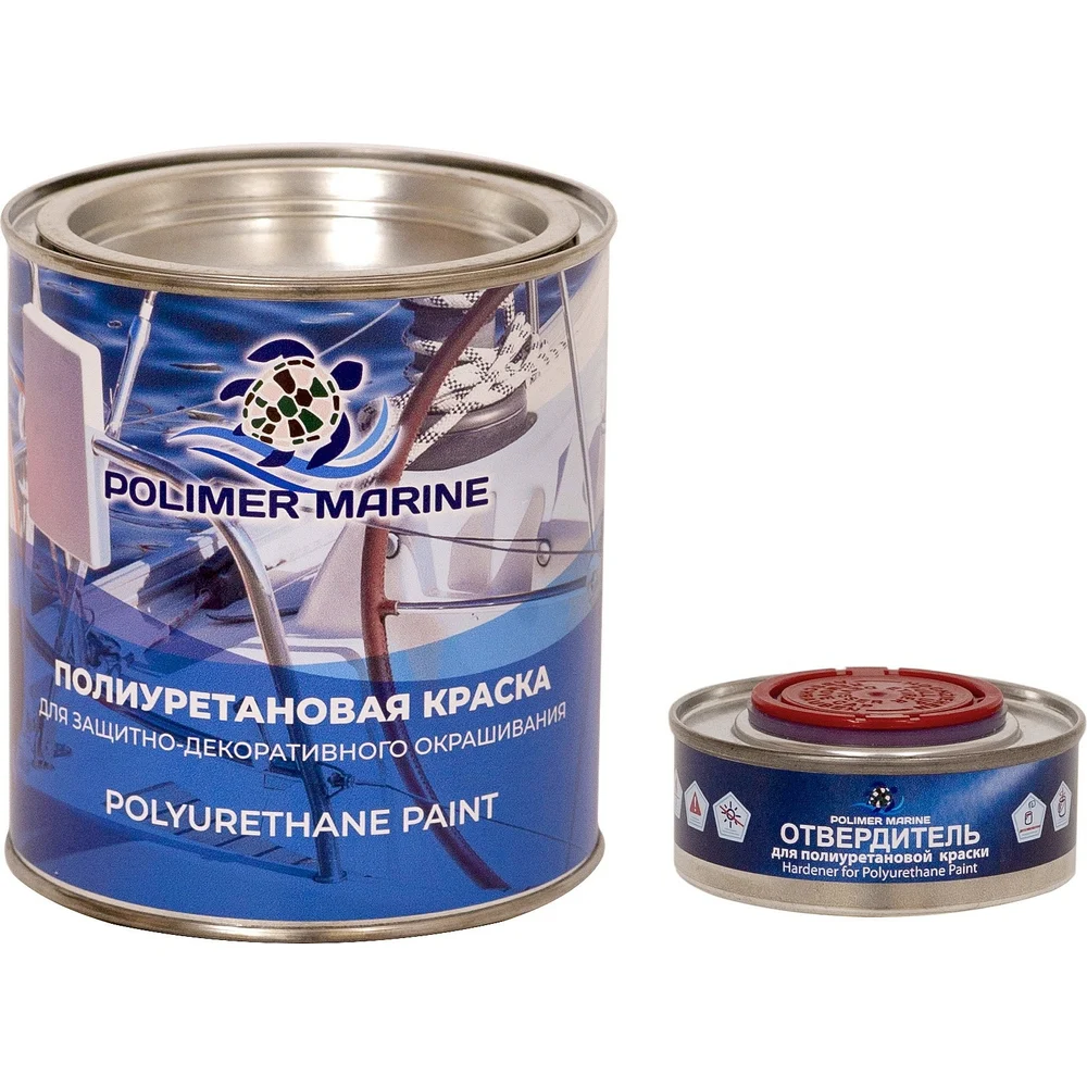 Полиуретановая двухкомпонентная краска POLIMER MARINE 1КППГбжв