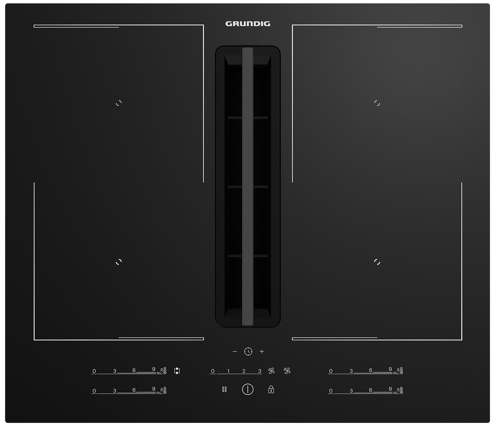 Индукционная варочная панель со встроенной вытяжкой Grundig GIEH 634480 P