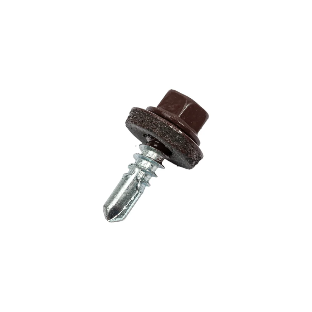 Кровельный саморез КРЕП-КОМП 5,5x19 RAL8017 тёмно-коричневый 250 шт. ск55198017кф