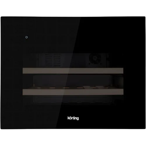 Винный шкаф Korting KFW 501 SL GN, вместимость: 28 бутылок, 45.5см, черный