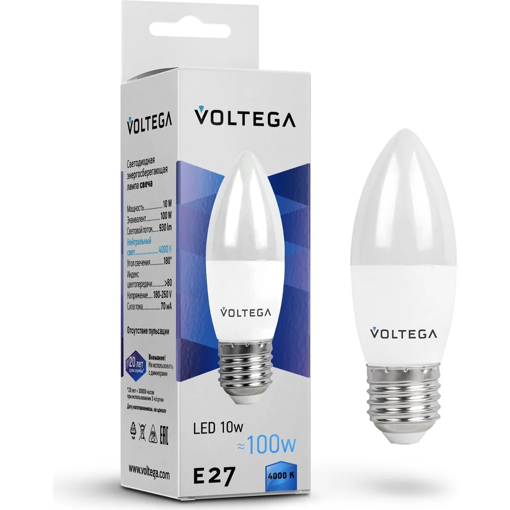 Светодиодная лампа VOLTEGA Simple 8452