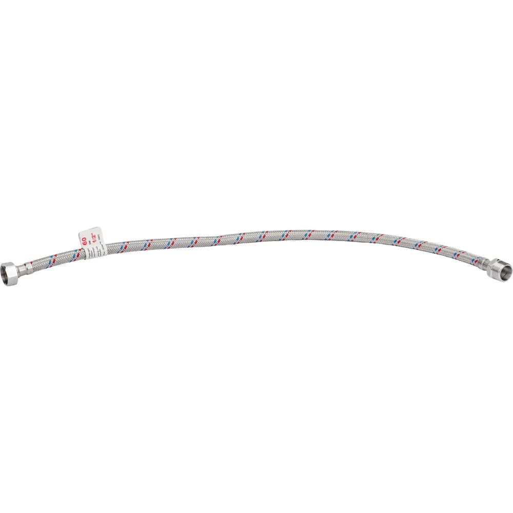 Гибкая подводка для воды Valtec 60 см; 1/2"; гайка-штуцер VTf.002.IS.0404060