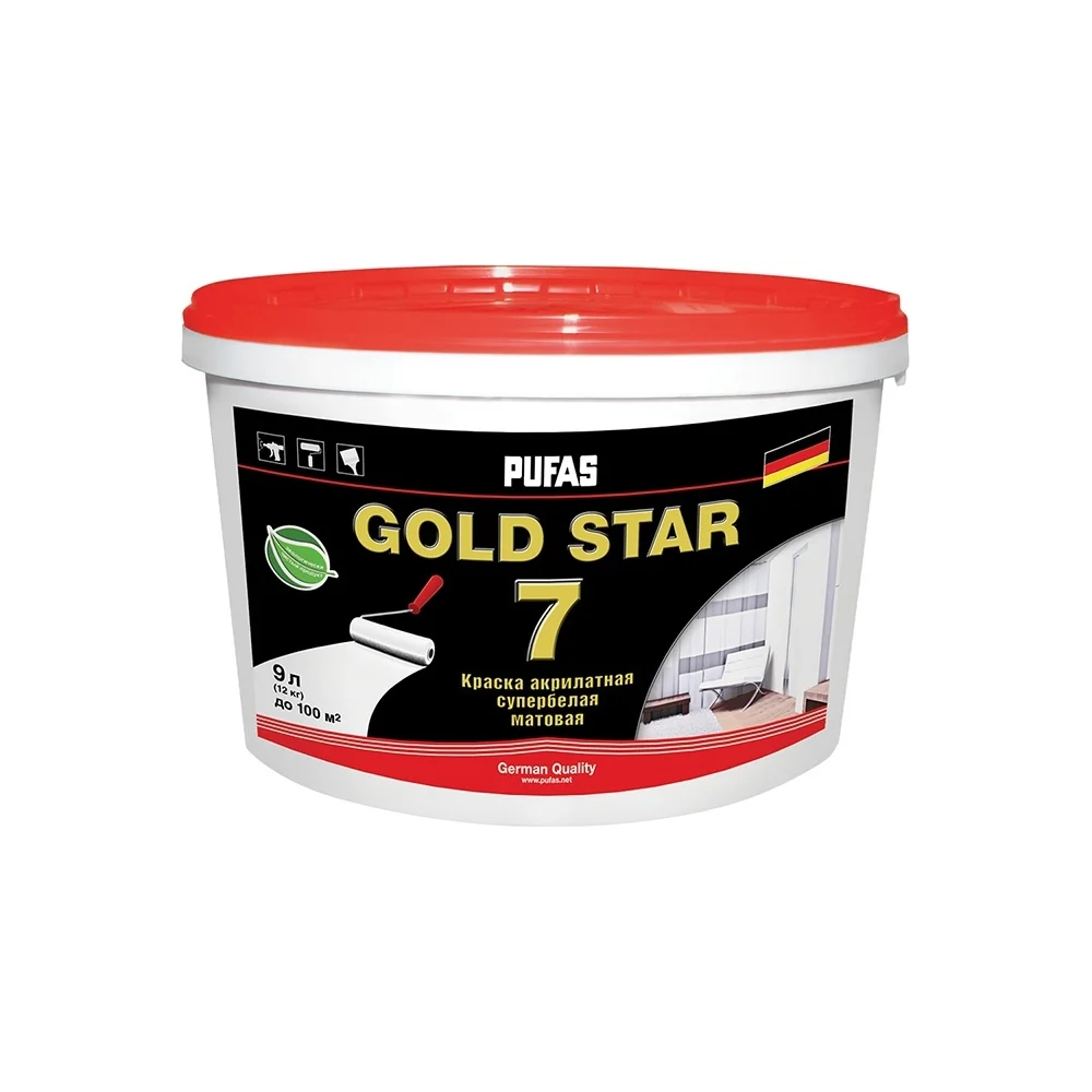 Морозостойкая акрилатная краска Pufas GOLD STAR 7 тов-130468