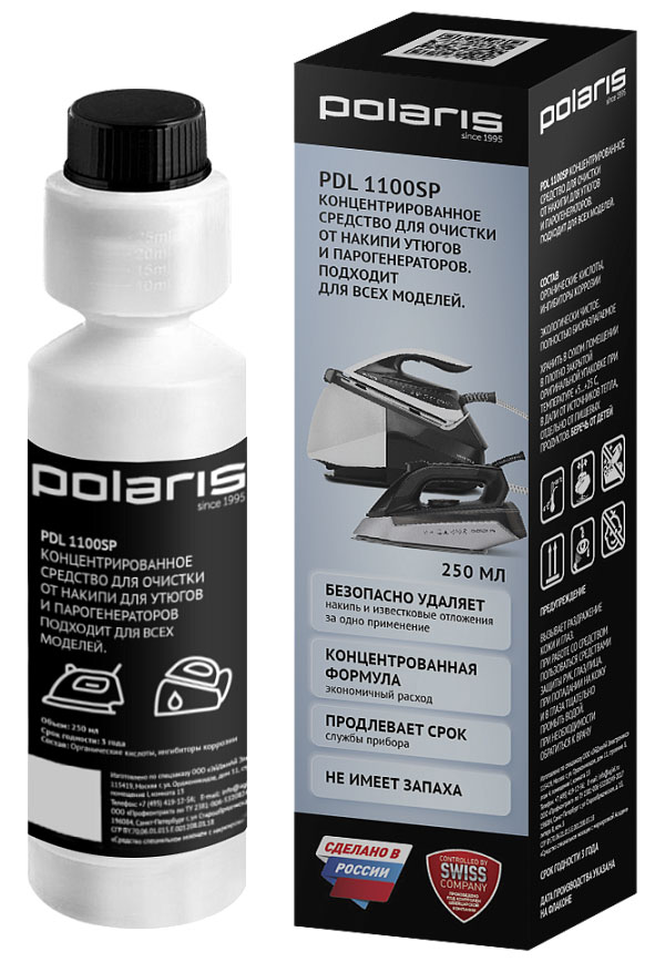 Концентрат для очистки от накипи для утюгов и парогенераторов  Polaris PDL 1100SP