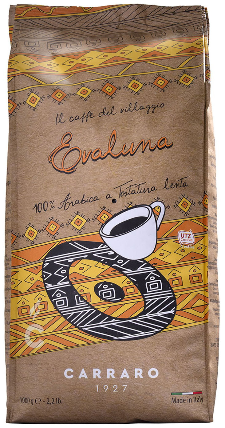 Кофе зерновой Carraro EVALUNA 1000 г