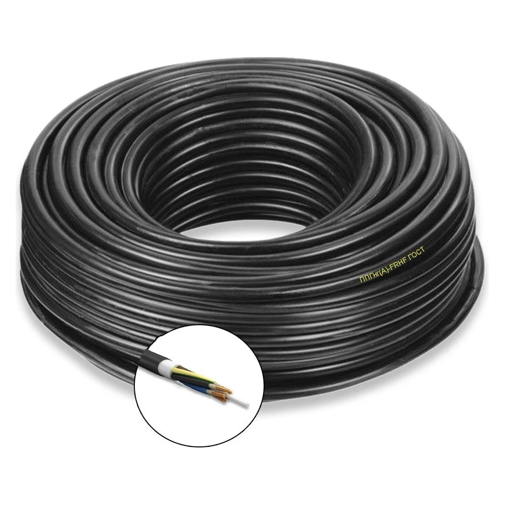 Силовой кабель ПРОВОДНИК ппгнг(a)-frhf 5x6 мм2, 50м OZ227011L50