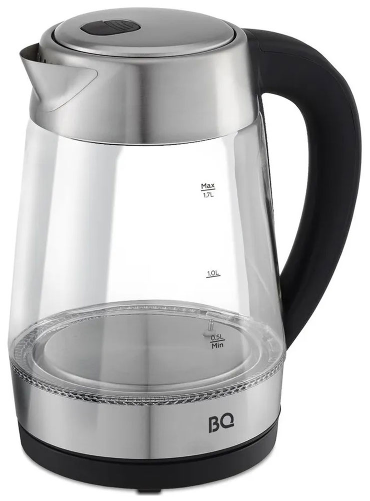 Чайник электрический BQ KT1700G, черный/стальной