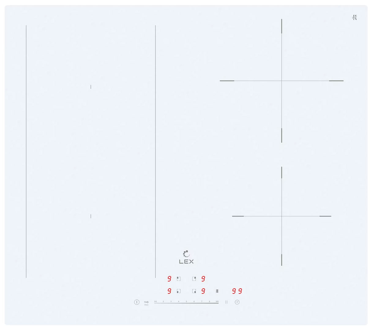 Электрическая варочная панель LEX EVI 641A WH
