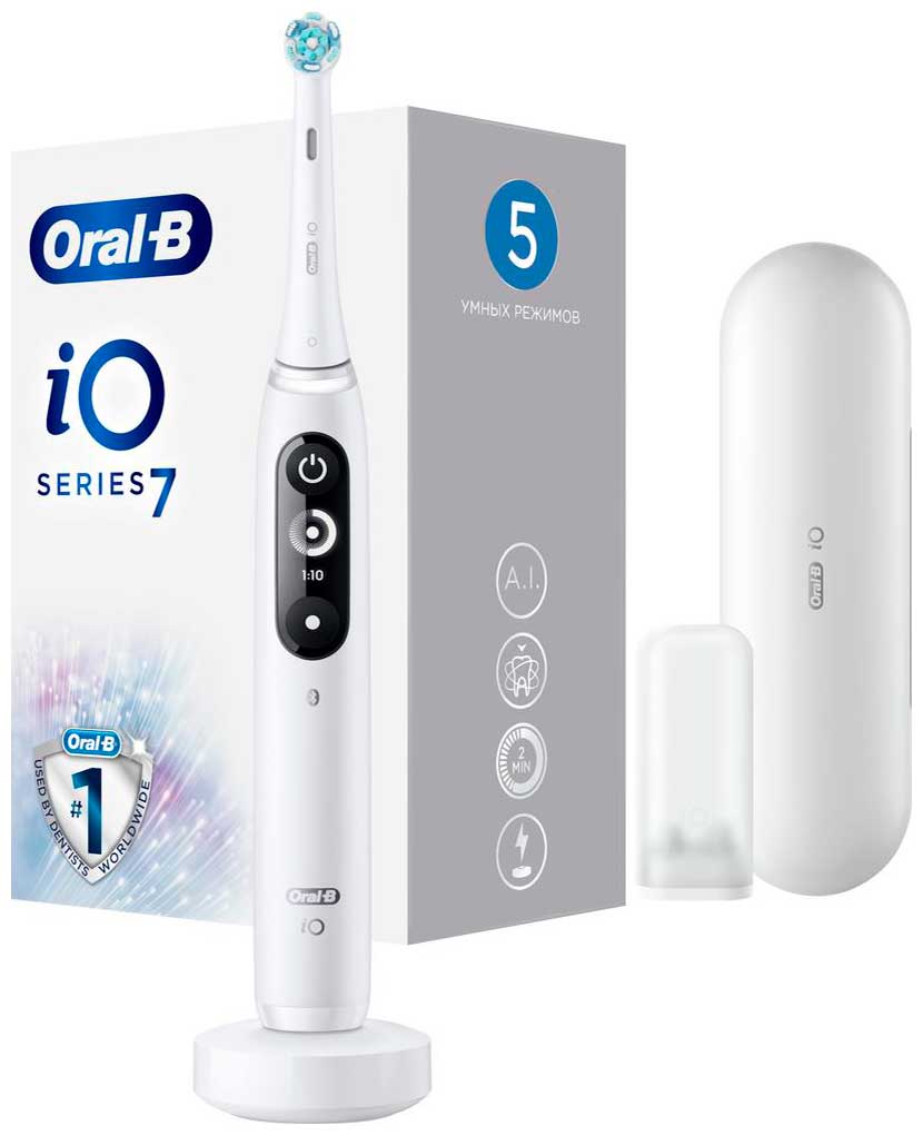Электрическая зубная щетка Oral-B Oral-B iO 7 White Alabaster