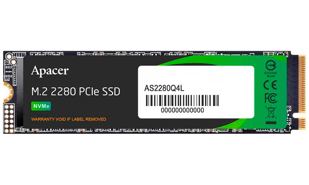 SSD накопитель Apacer M.2 512Gb AS2280Q4L (AP512GAS2280Q4L-1)