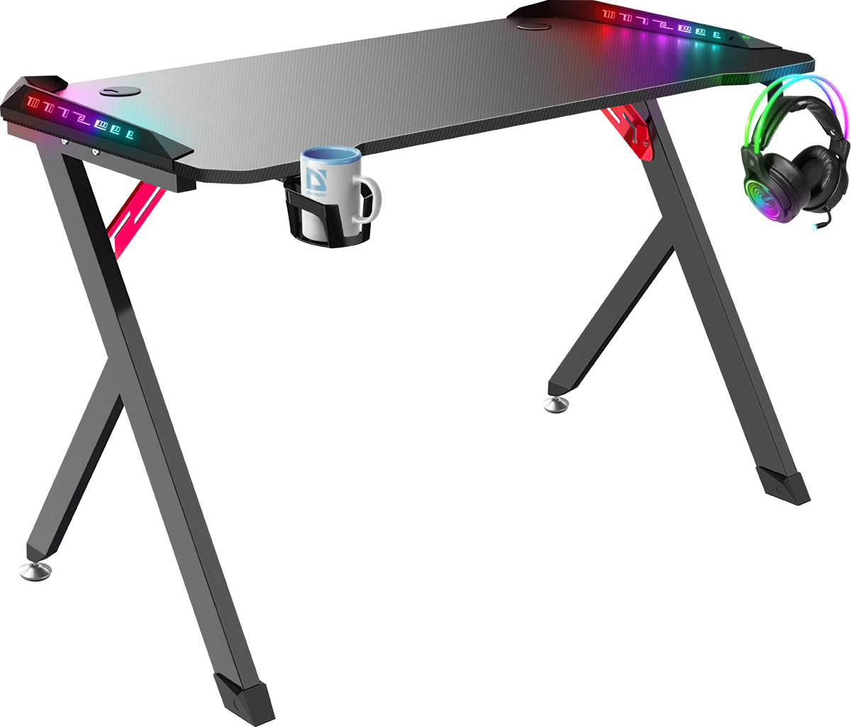 Стол компьютерный игровой Defender Platinum RGB