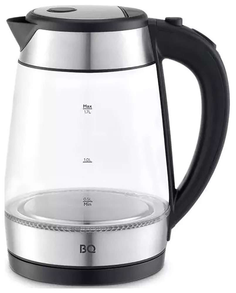Чайник электрический BQ KT1738G, черный/сталь