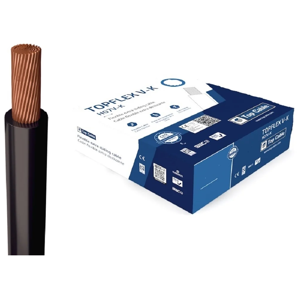 Монтажный гибкий провод Top cable TOPFLEX H07V-K ПВ3 131N004.R100(100м)