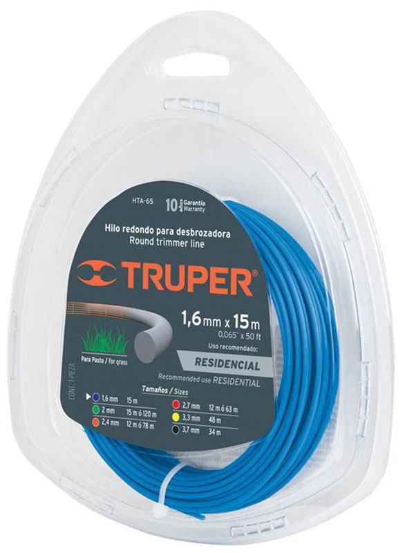 Леска для триммеров Truper 1/16" HTA-65 17605