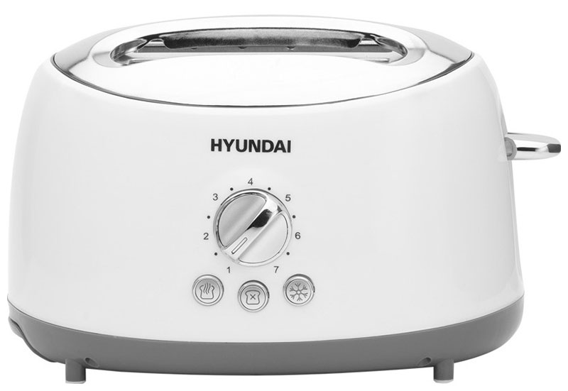 Тостер Hyundai HYT-8003 700Вт белый/серый