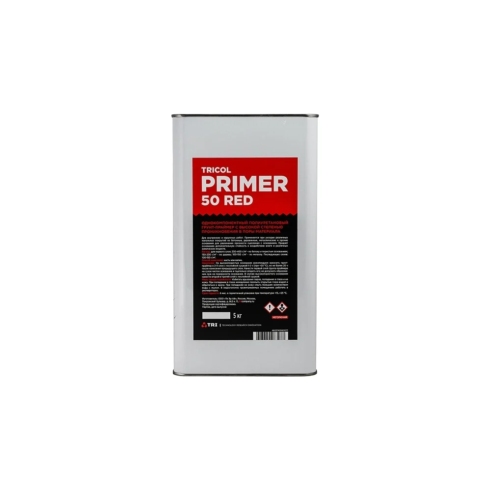 Однокомпонентный полиуретановый грунт-праймер TRICOL PRIMER.50 RED 573