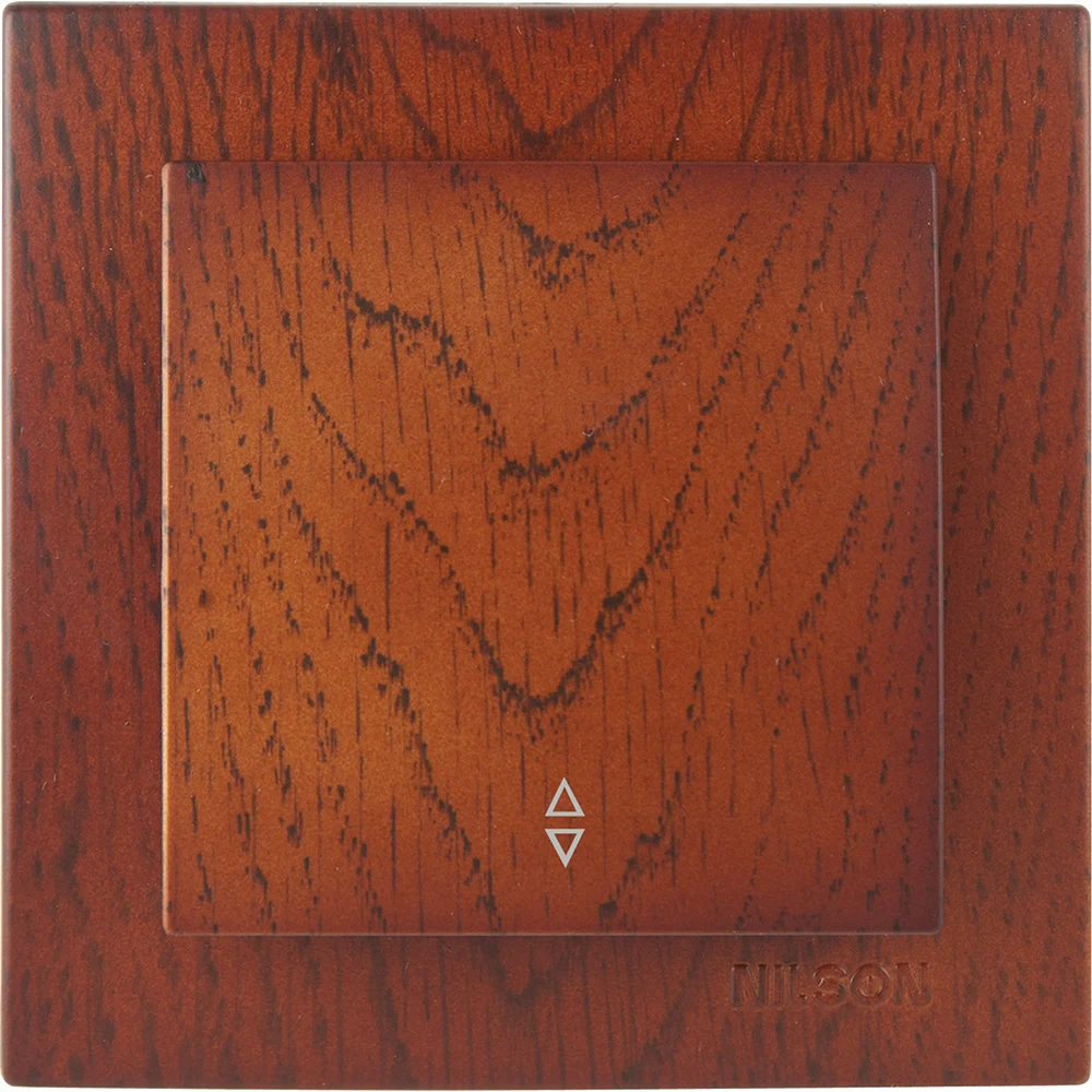 Одноклавишный выключатель Nilson TOURAN WOOD 24261007