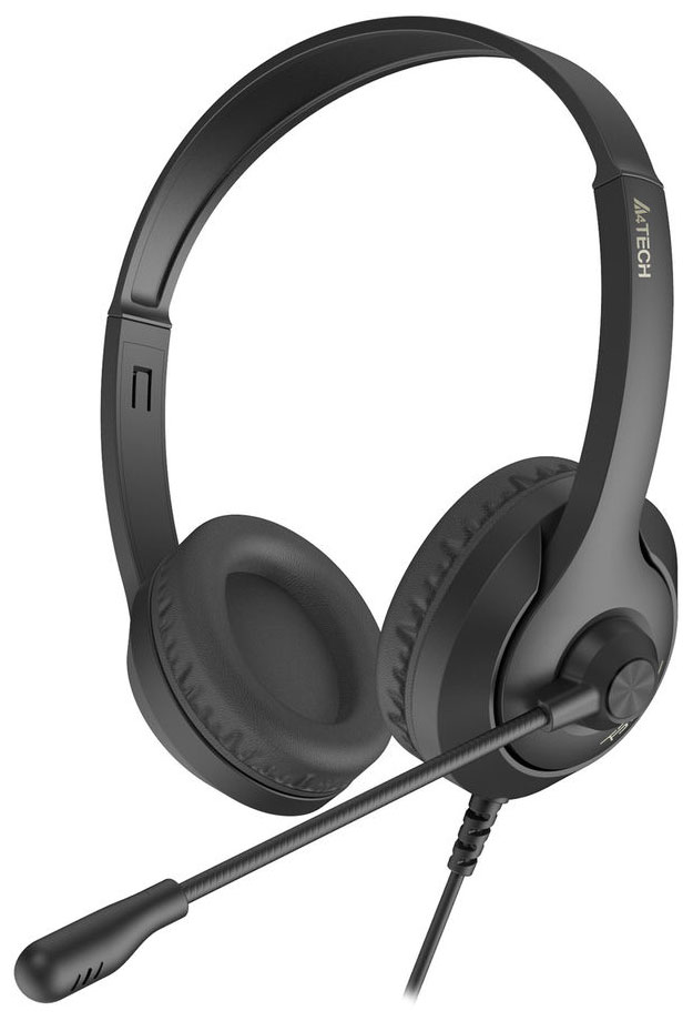 Компьютерная гарнитура A4Tech Fstyler FH100i черный 1.8м накладные (FH100I STONE BLACK)