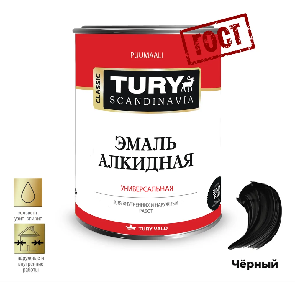 Алкидная эмаль TURY ПФ-115 20011359