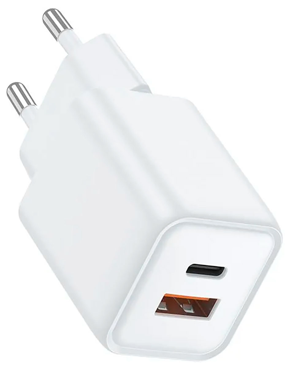 Сетевое зарядное устройство TFN GAN USB/TypeC, PD, 33W, без кабеля, белый (TFN-WC-33W-3116-WH)