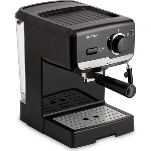 Кофеварка Vitek VT-1502, рожковая, черный