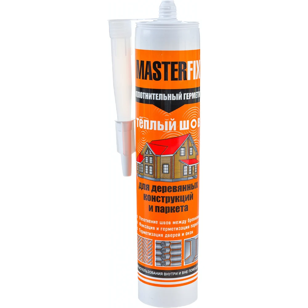Уплотнительный герметик для деревянного домостроения MASTERFIX ТЕПЛЫЙ ШОВ 1526