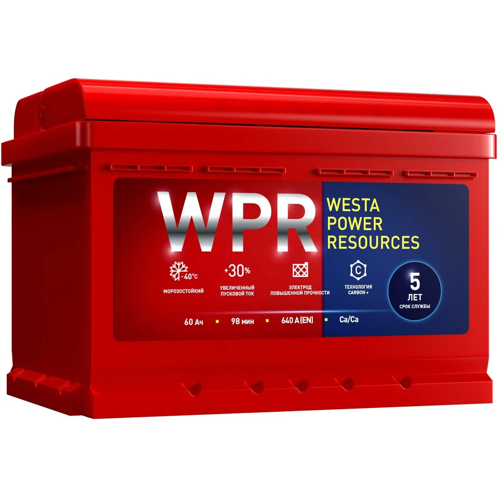 Аккумулятор WPR 6ст 60 VL 1 640 А EN 560107310