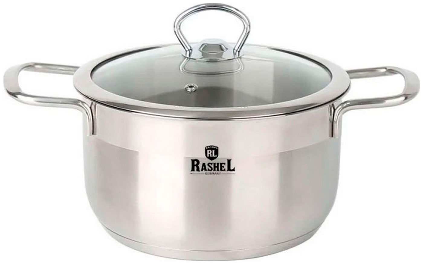 Кастрюля Rashel R-15 1.5 л, со стеклянной крышкой, 16x8 см