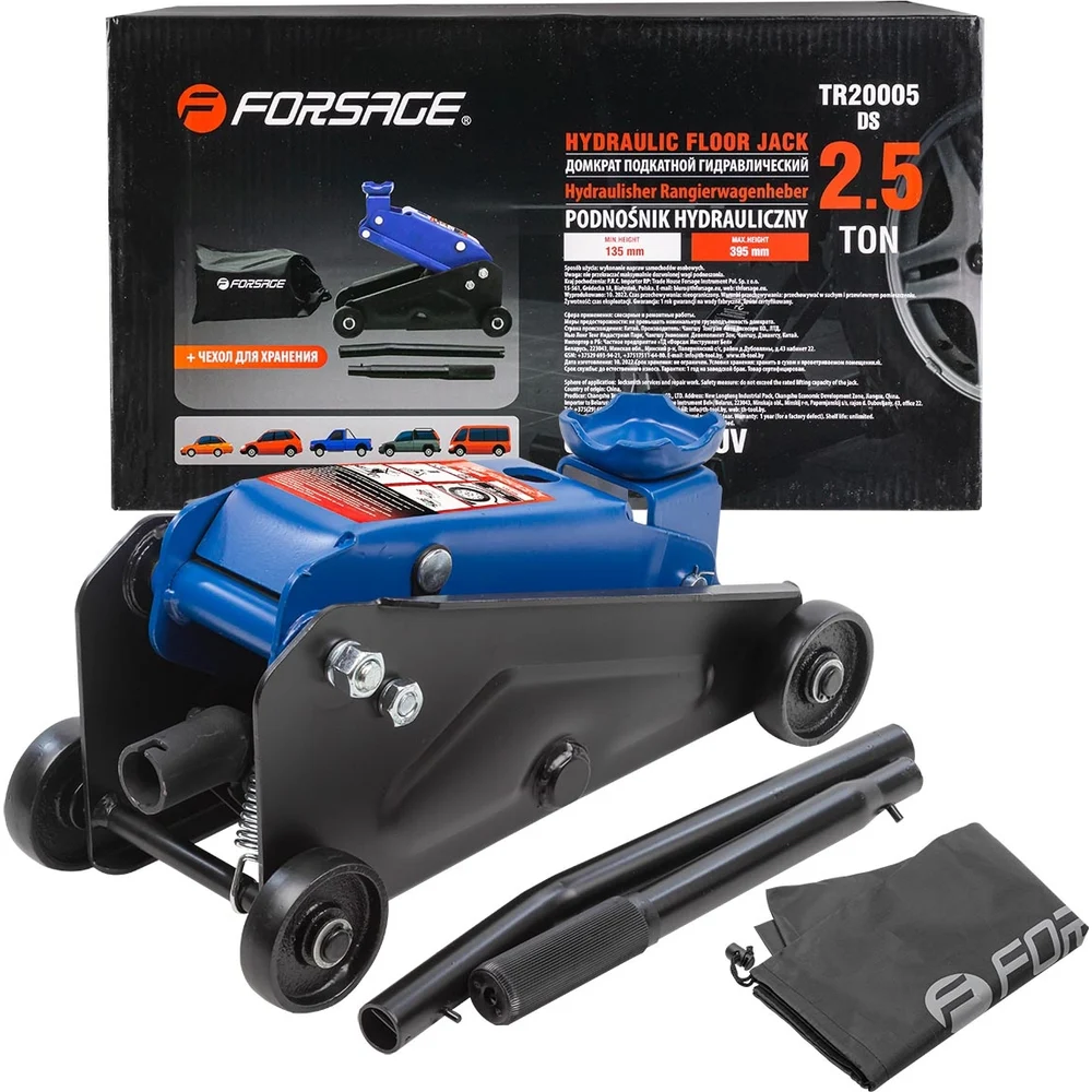 Подкатной гидравлический домкрат Forsage F-TR20005DS